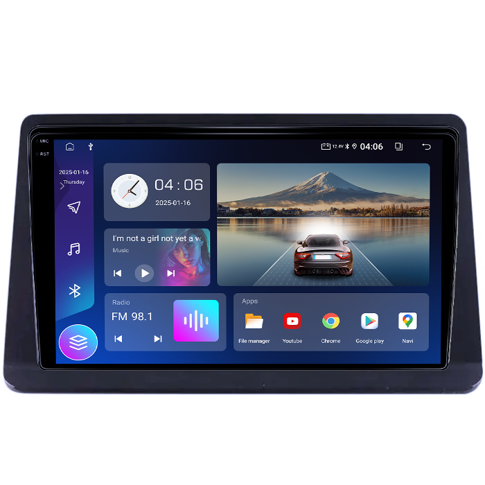 Navigatie dedicata Mitsubishi Pajero Montero V31 Cheetah, 8GB RAM 128GB ROM, Octacore, Platforma TS18, Android 14, Display QLED 9", Suporta camera 360", DSP, Carplay&Android Auto, SIM 4G, Ventilato [2]