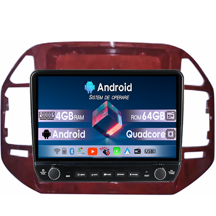 Navigatie dedicata Mitsubishi Pajero V73 Tesla cu butoane rotative model 2024, 4GB RAM 64GB ROM, Procesor Quadcore, Android 14, Display QLED 10", DSP, Carplay&Android Auto [1]