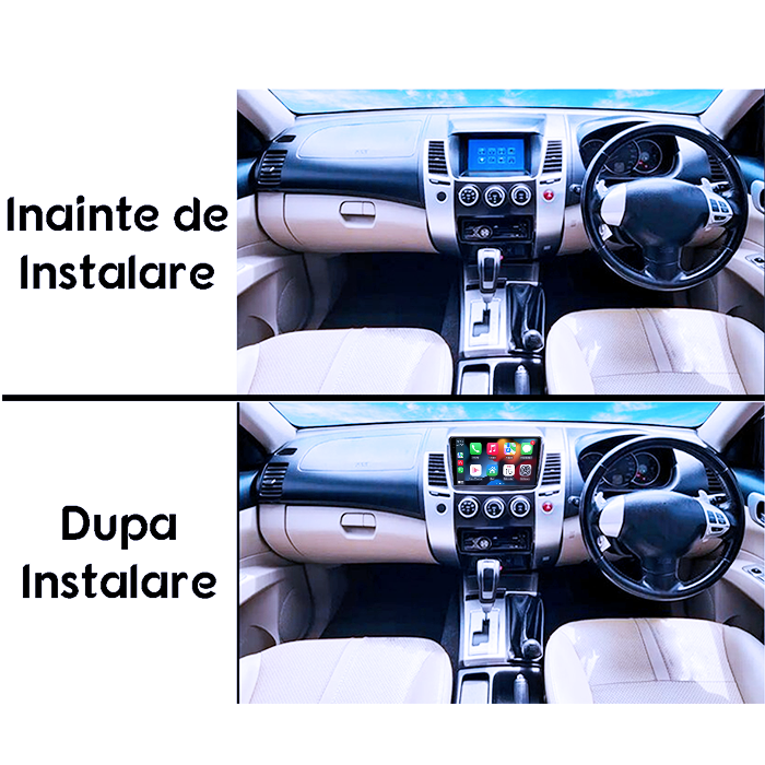 Navigatie dedicata Mitsubishi Pajero Sport 2014,  4GB RAM 64GB ROM, Procesor Qualcomm Octacore, Android 14, Rezolutie 2K, Display QLED 9", DSP, Carplay&Android Auto, SIM 4G [6]