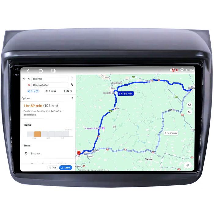 Navigatie dedicata Mitsubishi Pajero Sport 2014+, 4GB RAM 64GB ROM, Octacore, Android 14, Display QLED 1K 9", Carplay&Android Auto, SIM 4G, Ventilator Activ [4]