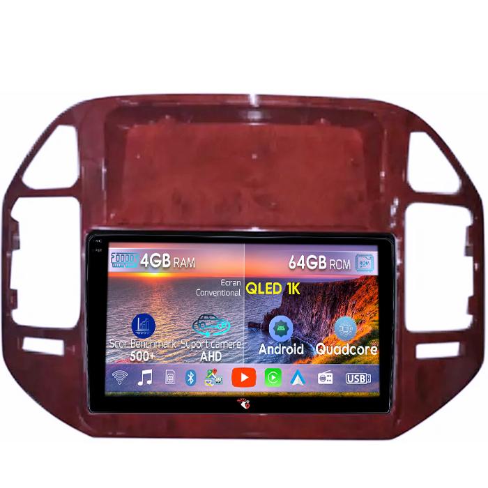 Navigatie dedicata Mitsubishi Pajero V73 2004-2011, 4GB RAM 64GB ROM, Octacore, Android 14, Display QLED 1K 9", Carplay&Android Auto, SIM 4G, Ventilator Activ [1]