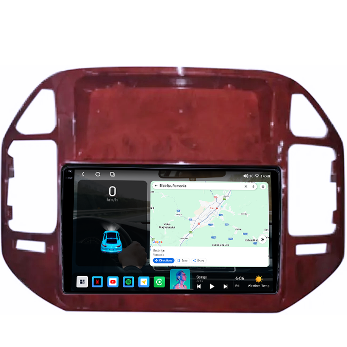 Navigatie dedicata Mitsubishi Pajero V73 2004-2011, 4GB RAM 64GB ROM, Octacore, Android 14, Display QLED 1K 9", Carplay&Android Auto, SIM 4G, Ventilator Activ [2]