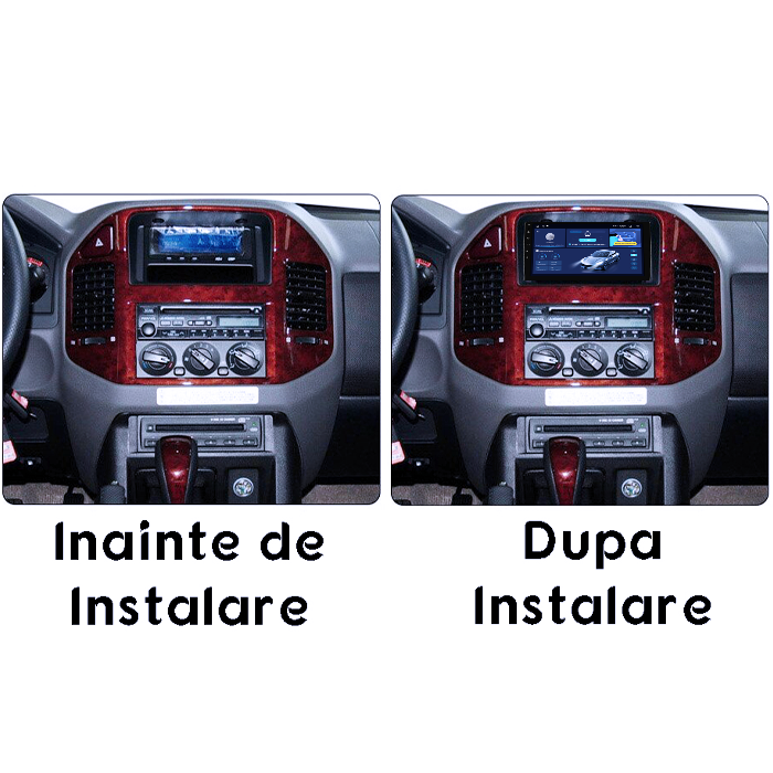 (Resigilata) Navigatie dedicata Mitsubishi Pajero V73 2004-2011, maro, 2GB RAM 32GB ROM, Quad Core, Display 9" IPS Full HD, Carplay&Android Auto, Android 14, Suport camere AHD [3]