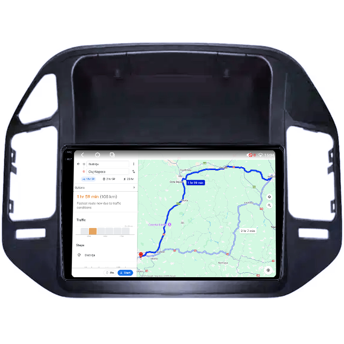 Navigatie dedicata Mitsubishi Pajero V73, 4GB RAM 64GB ROM, Octacore, Android 14, Display QLED 1K 9", Carplay&Android Auto, SIM 4G, Ventilator Activ [4]