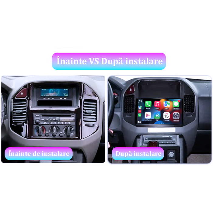Navigatie dedicata Mitsubishi Pajero V73, 8GB RAM 128GB ROM, Octacore, Platforma 7862,Android 14, Display QLED 9", Suporta camera 360", DSP, Carplay&Andr [6]