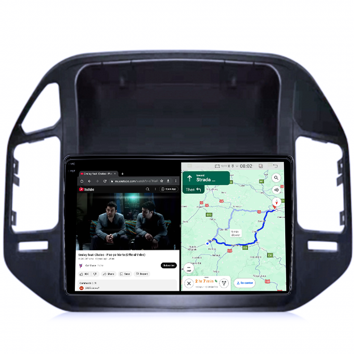 Navigatie dedicata Mitsubishi Pajero V73, 8GB RAM 128GB ROM, Octacore, Platforma TS18, Android 14, Display QLED 9", Suporta camera 360", DSP, Carplay&Android Auto, SIM 4G, Ventilator Activ [4]