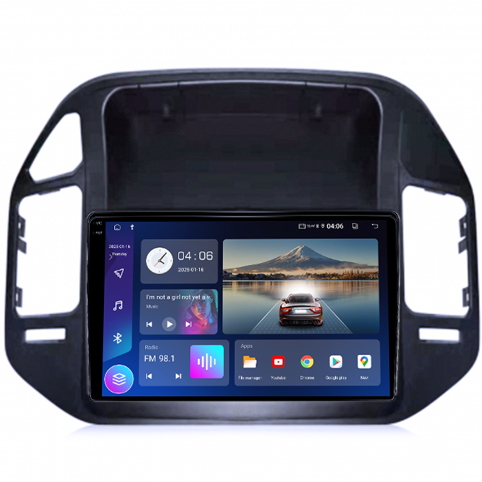 Navigatie dedicata Mitsubishi Pajero V73, 8GB RAM 128GB ROM, Octacore, Platforma TS18, Android 14, Display QLED 9", Suporta camera 360", DSP, Carplay&Android Auto, SIM 4G, Ventilator Activ [2]