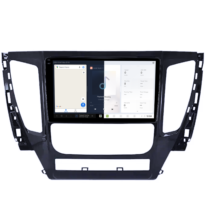 Navigatie dedicata Mitsubishi Pajero 2016-2018, DUDU3, 4GB RAM 64GB ROM, Octacore, Platforma 8581, Android, Display QLED 9", DSP, Carplay&AndroidAuto [2]