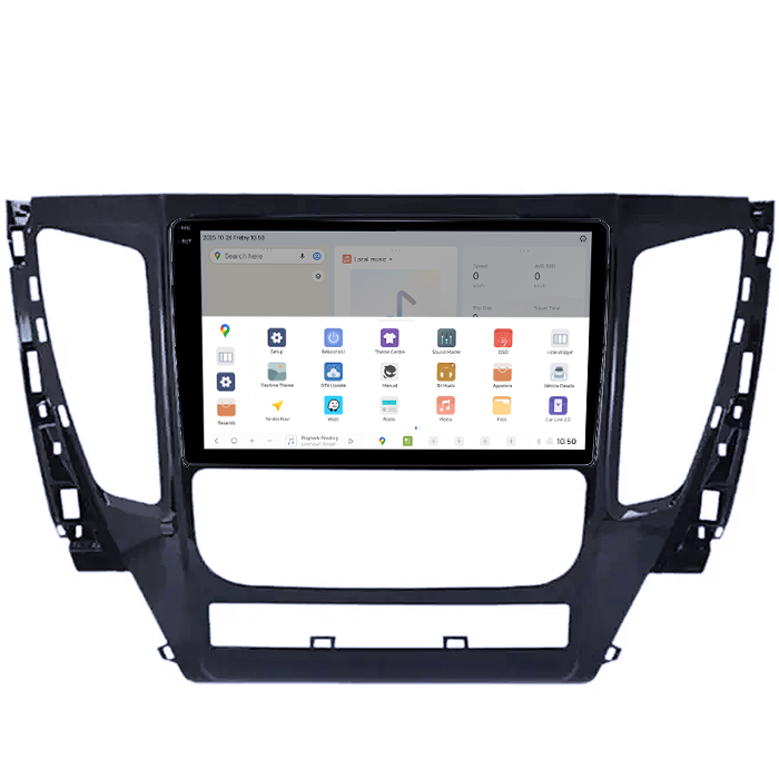 Navigatie dedicata Mitsubishi Pajero 2016-2018, DUDU3, 4GB RAM 64GB ROM, Octacore, Platforma 8581, Android, Display QLED 9", DSP, Carplay&AndroidAuto [3]