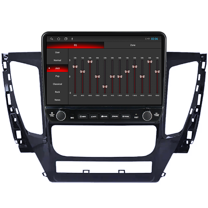 Navigatie dedicata Mitsubishi Pajero 2016-2018 Tesla cu butoane rotative model 2024, 4GB RAM 64GB ROM, Procesor Quadcore, Android 14, Display QLED 10", DSP, Carplay&Android Auto [2]