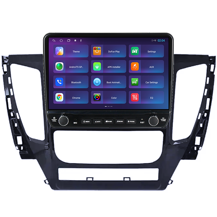 Navigatie dedicata Mitsubishi Pajero 2016-2018 Tesla cu butoane rotative model 2024, 4GB RAM 64GB ROM, Procesor Quadcore, Android 14, Display QLED 10", DSP, Carplay&Android Auto [4]