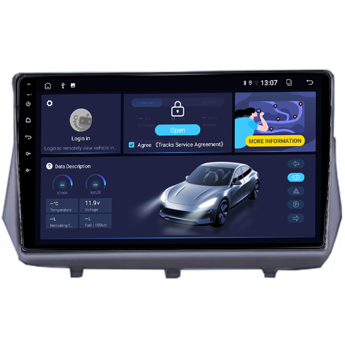 Navigatie dedicata Mitsubishi Savrin 2004-2012, 12GB RAM 256GB ROM, Android 14, Rezolutie 2K, Display QLED, 9", DSP, Carplay, Android Auto, Internet, Youtube, Waze, Wi Fi, USB [2]