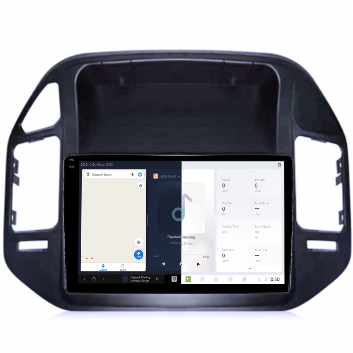 Navigatie dedicata Mitsubishi Pajero V73, DUDU3, 4GB RAM 64GB ROM, Octacore, Platforma 8581, Android, Display QLED 9", DSP, Carplay&AndroidAuto [2]