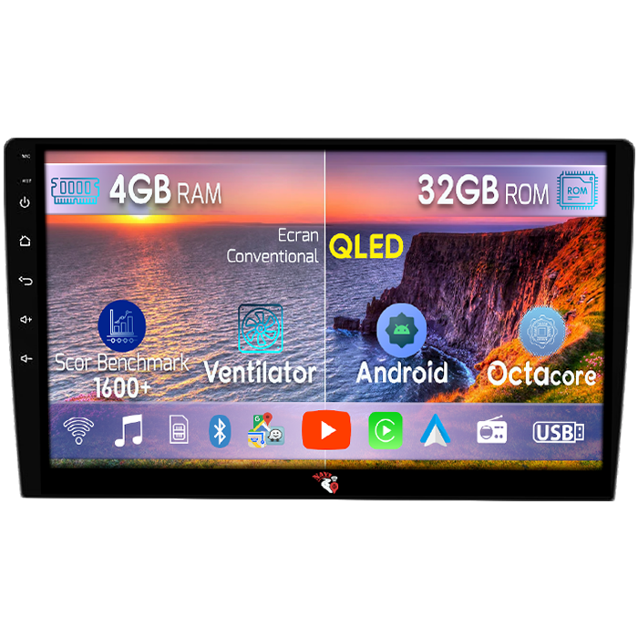 Navigatie dedicata Nissan Pathfinder R50 1995-2005, 4GB RAM 32GB ROM, Octacore, Android 14, Display QLED 9", DSP, Carplay&Android Auto, SIM 4G, Bluetooth, Ventilator Activ [1]