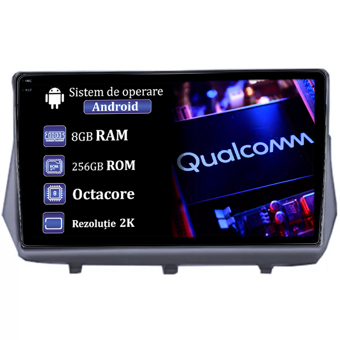 Navigatie dedicata Mitsubishi Savrin 2004-2012, 4GB RAM 64GB ROM, Procesor Qualcomm Octacore, Android 14, Rezolutie 2K, Display QLED 9", DSP, Carplay&Android Auto, SIM 4 [6]