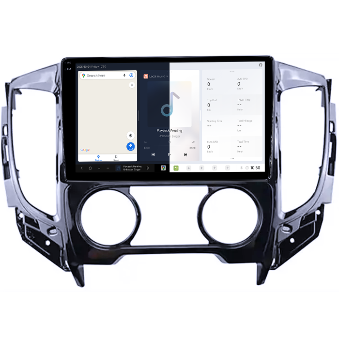 Navigatie dedicata Mitsubishi Triton 2015, DUDU3, 4GB RAM 64GB ROM, Octacore, Platforma 8581, Android, Display QLED 9", DSP, Carplay&AndroidAuto [2]