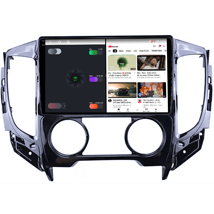 Navigatie dedicata Mitsubishi Triton 2015, 4GB RAM 64GB ROM, Octacore, Android 14, Display QLED 1K 9", Carplay&Android Auto, SIM 4G, Ventilator Activ [3]