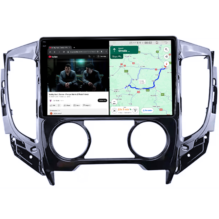 Navigatie dedicata Mitsubishi Triton 2015, 4GB RAM 64GB ROM, Quad Core, Display 9" QLED 1K, Carplay, Android 14, Bluetooth, Magazin Play, Suport Camere AHD [5]