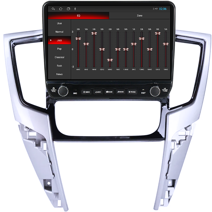 Navigatie dedicata Mitsubishi Triton 2019 Tesla cu butoane rotative model 2024, 4GB RAM 64GB ROM, Procesor Quadcore, Android 14, Display QLED 10", DSP, Carplay&Android Auto [3]