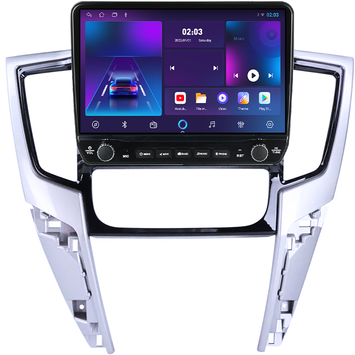 Navigatie dedicata Mitsubishi Triton 2019 Tesla cu butoane rotative model 2024, 4GB RAM 64GB ROM, Procesor Quadcore, Android 14, Display QLED 10", DSP, Carplay&Android Auto [5]