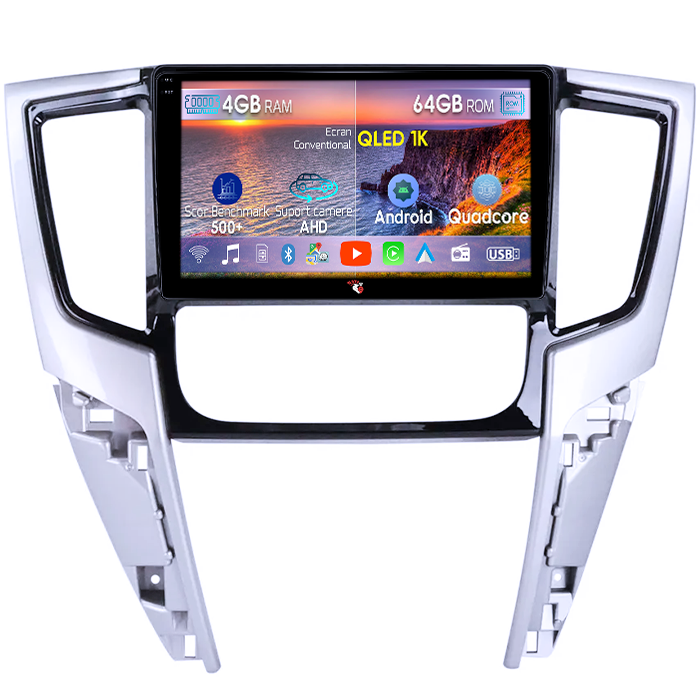 Navigatie dedicata Mitsubishi Triton 2019, 4GB RAM 64GB ROM, Octacore, Android 14, Display QLED 1K 9", Carplay&Android Auto, SIM 4G, Ventilator Activ [1]