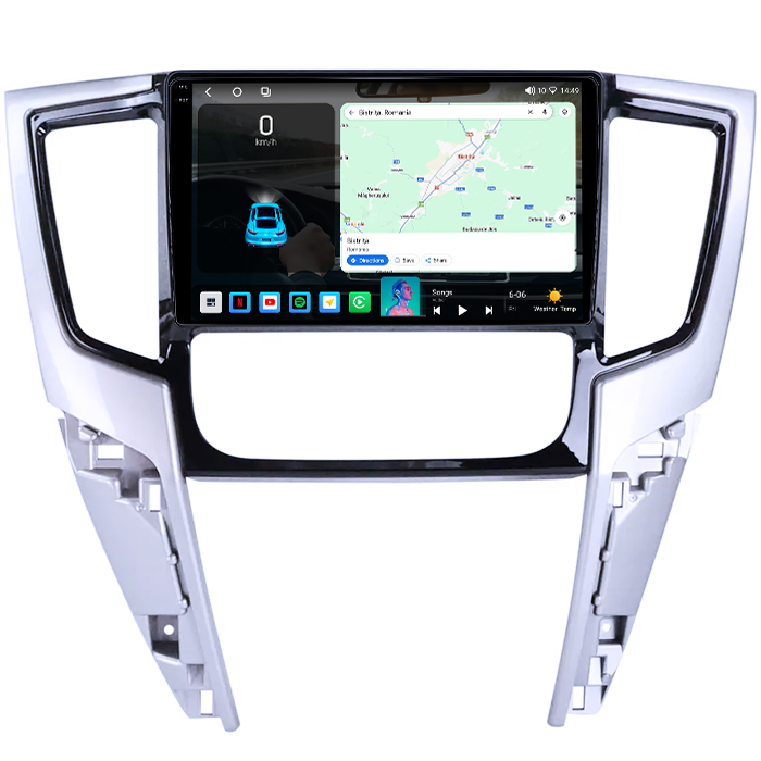 Navigatie dedicata Mitsubishi Triton 2019, 4GB RAM 64GB ROM, Procesor Qualcomm Octacore, Android 14, Rezolutie 2K, Display QLED 9", DSP, Carplay&Android Auto, SIM 4G [2]