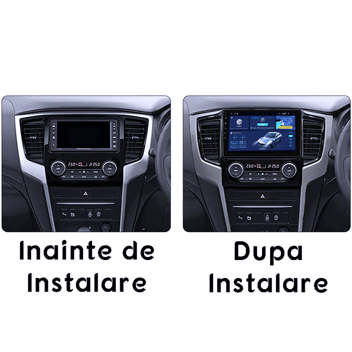 Navigatie dedicata Mitsubishi Triton 2019, 4GB RAM 64GB ROM, Quad Core, Display 9" QLED 1K, Carplay, Android 14, Bluetooth, Magazin Play, Suport Camere AHD [5]