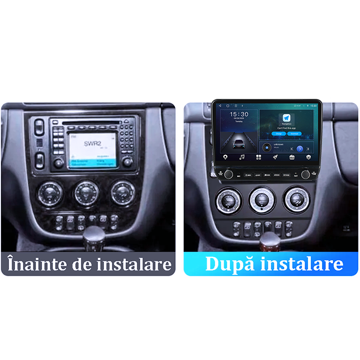 Navigatie dedicata ML 350 (W163) 2001-2005(AB) Tesla cu butoane rotative model 2024, 4GB RAM 64GB ROM, Procesor Quadcore, Android 14, Display QLED 10", DSP, Carplay&Android Auto [7]