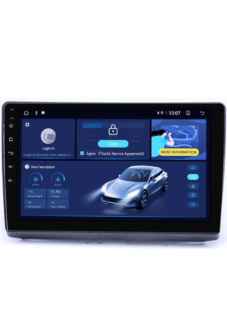 Navigatie dedicata Movano, 4GB RAM 64GB ROM, Quad Core, Display 9" QLED 1K, Carplay&Android Auto, Android 14,Suport Camere AHD [1]
