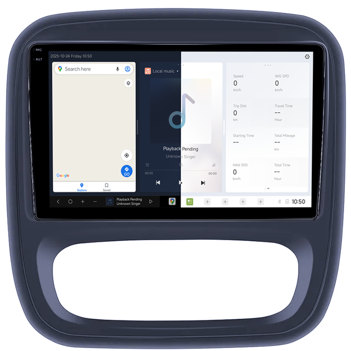 Navigatie dedicata Opel Vivaro B 2014-2018, DUDU3, 4GB RAM 64GB ROM, Octacore, Platforma 8581, Android, Display QLED 9", DSP, Carplay&AndroidAuto [2]