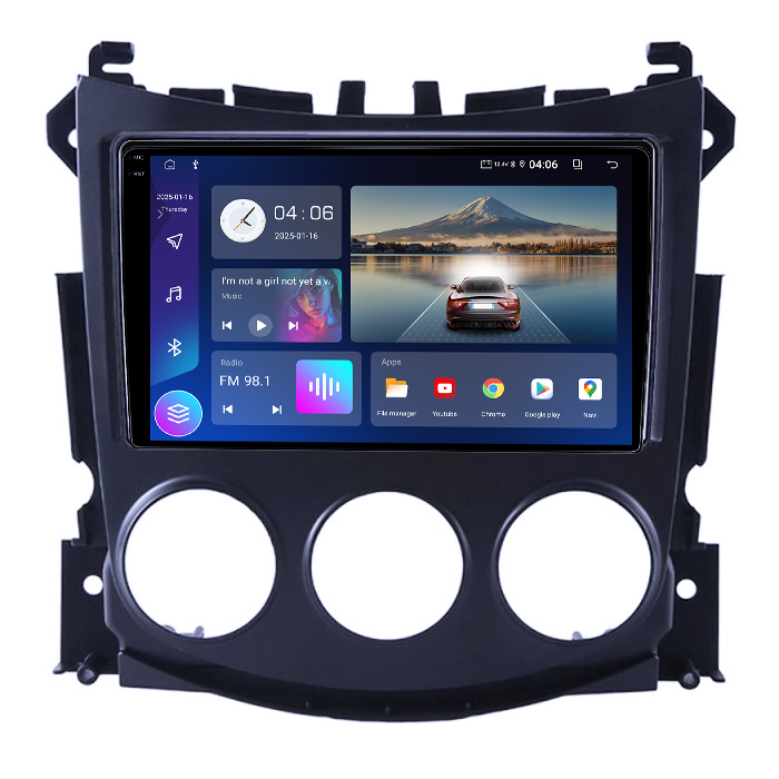 Navigatie dedicata Nissan 370Z 2008-2011,4GB RAM 64GB ROM, Quadcore, Android 14, Display QLED 1K, 9", DSP, Carplay&Android Auto, Suport camere AHD [2]