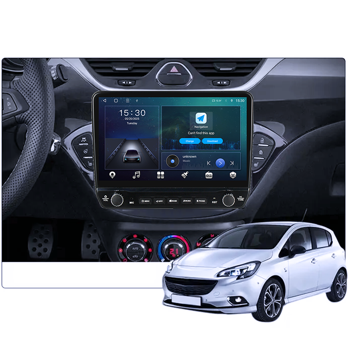 Navigatie dedicata Opel Corsa 2014-2019 Tesla cu butoane rotative model 2024, 4GB RAM 64GB ROM, Procesor Quadcore, Android 14, Display QLED 10", DSP, Carplay&Android Auto [3]