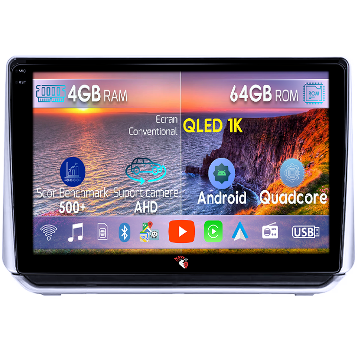 Navigatie dedicata Nissan Altima 2018-2020, 4GB RAM 64GB ROM, Octacore, Android 14, Display QLED 1K 9", Carplay&Android Auto, SIM 4G, Ventilator Activ [1]