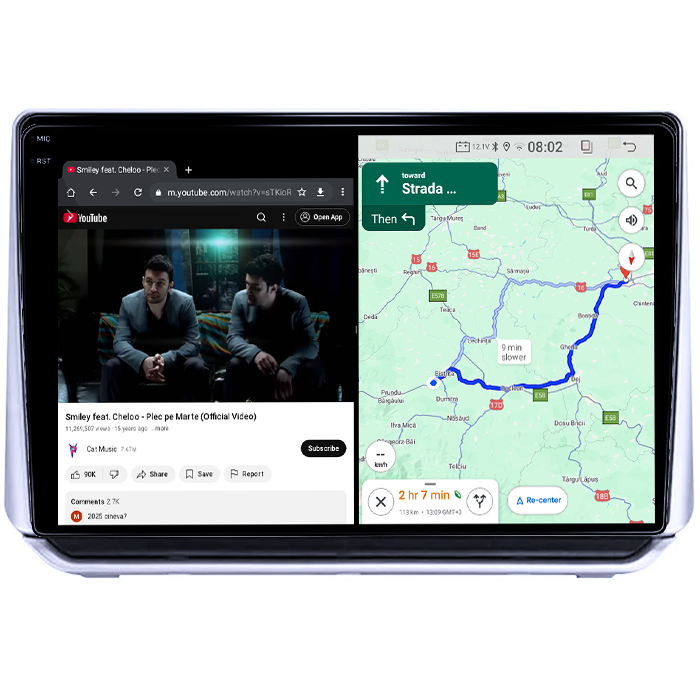 Navigatie dedicata Nissan Altima 2018-2020, 4GB RAM 64GB ROM, Quad Core, Display 9" QLED 1K, Carplay, Android 14, Bluetooth, Magazin Play, Suport Camere AHD [3]