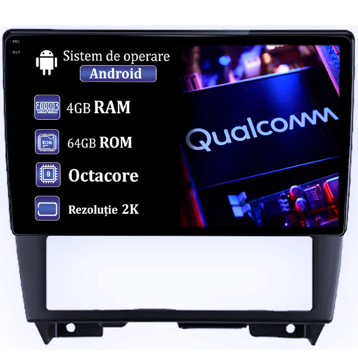 Navigatie dedicata Nissan Cefiro 1994-2000, 4GB RAM 64GB ROM, Procesor Qualcomm Octacore, Android 14, Rezolutie 2K, Display QLED 9", DSP, Carplay&Android Auto, SIM 4G [1]