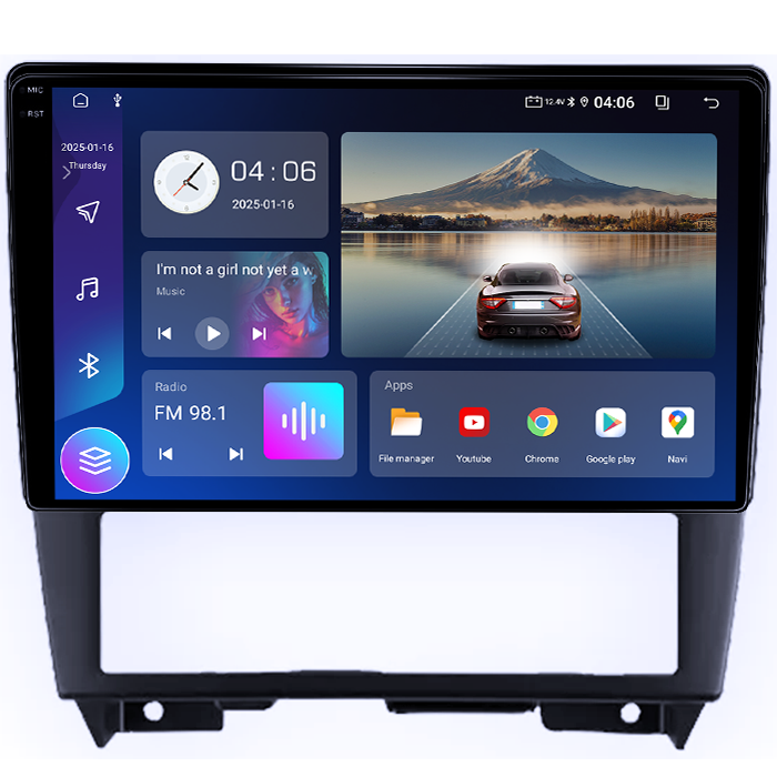 Navigatie dedicata Nissan Cefiro 1994-2000, 4GB RAM 64GB ROM, Quadcore, Android 14, Display QLED 1K, 9", DSP, Carplay&Android Auto, Suport camere AHD [3]