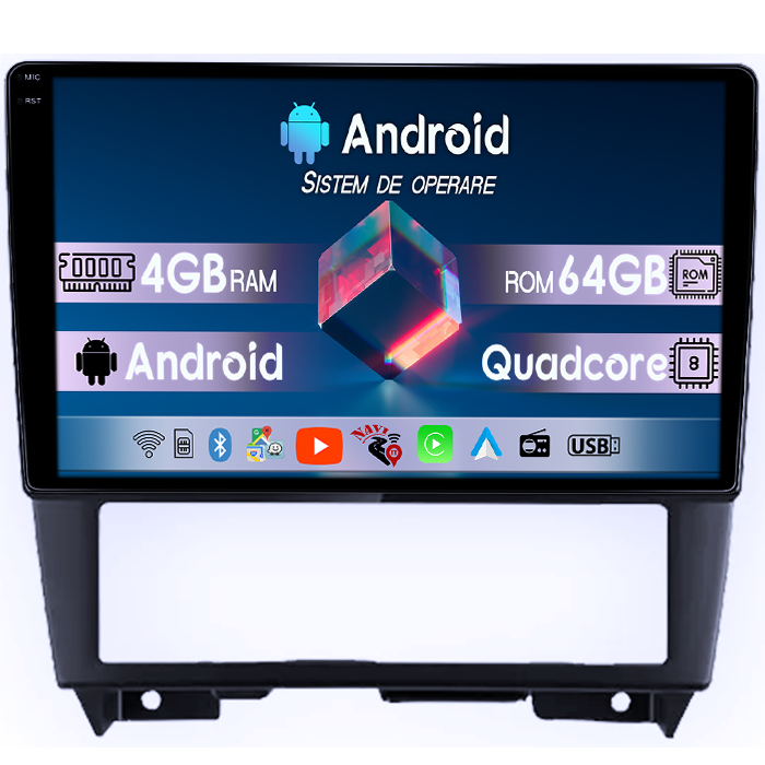 Navigatie dedicata Nissan Cefiro 1994-2000, 4GB RAM 64GB ROM, Quadcore, Android 14, Display QLED 1K, 9", DSP, Carplay&Android Auto, Suport camere AHD [1]