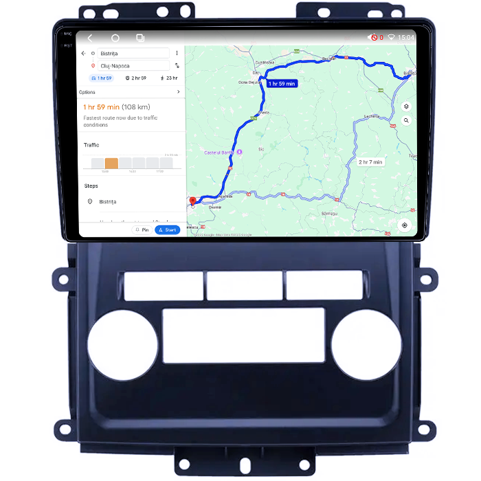 Navigatie dedicata Nissan Frontier 2009-2012, 4GB RAM 64GB ROM, Octacore, Android 14, Display QLED 1K 9", Carplay&Android Auto, SIM 4G, Ventilator Activ [4]