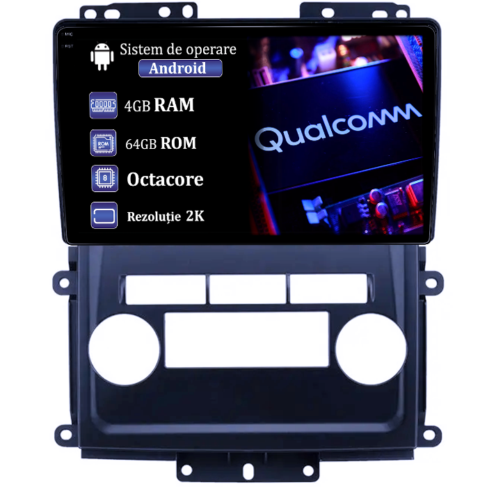 Navigatie dedicata Nissan Frontier 2009-2012, 4GB RAM 64GB ROM, Procesor Qualcomm Octacore, Android 14, Rezolutie 2K, Display QLED 9", DSP, Carplay&Android Auto, SIM 4G [1]