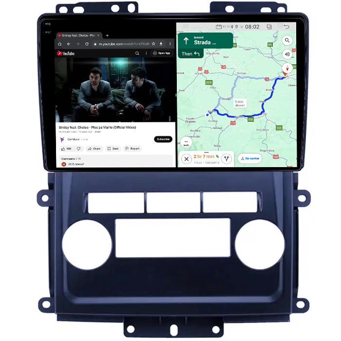 Navigatie dedicata Nissan Frontier 2009-2012, 4GB RAM 64GB ROM, Quad Core, Display 9" QLED 1K, Carplay, Android 14, Bluetooth, Magazin Play, Suport Camere AHD [4]