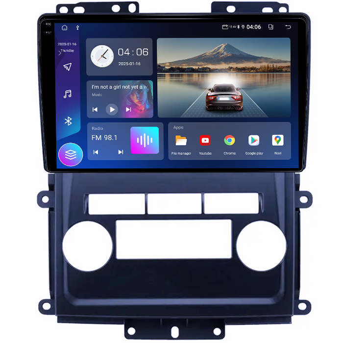 Navigatie dedicata Nissan Frontier 2009-2012, 4GB RAM 64GB ROM, Quad Core, Display 9" QLED 1K, Carplay, Android 14, Bluetooth, Magazin Play, Suport Camere AHD [2]