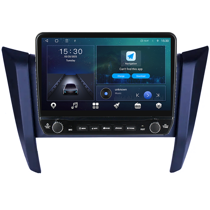 Navigatie dedicata Nissan Navara NP300 Frontier 2017 Tesla cu butoane rotative model 2024, 4GB RAM 64GB ROM, Procesor Quadcore, Android 14, Display QLED 10", DSP, Carplay&Android Auto [7]