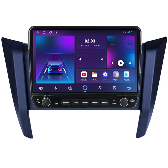 Navigatie dedicata Nissan Navara NP300 Frontier 2017 Tesla cu butoane rotative model 2024, 4GB RAM 64GB ROM, Procesor Quadcore, Android 14, Display QLED 10", DSP, Carplay&Android Auto [6]