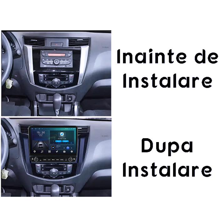 Navigatie dedicata Nissan Navara NP300 Frontier 2017 Tesla cu butoane rotative model 2024, 4GB RAM 64GB ROM, Procesor Quadcore, Android 14, Display QLED 10", DSP, Carplay&Android Auto [5]