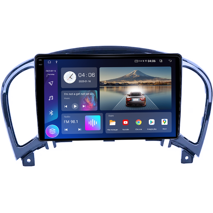 Navigatie dedicata Nissan Juke 2010-2014, 4GB RAM 64GB ROM, Quad Core, Display 9" QLED 1K, Carplay, Android 14, Bluetooth, Magazin Play, Suport Camere AHD [2]