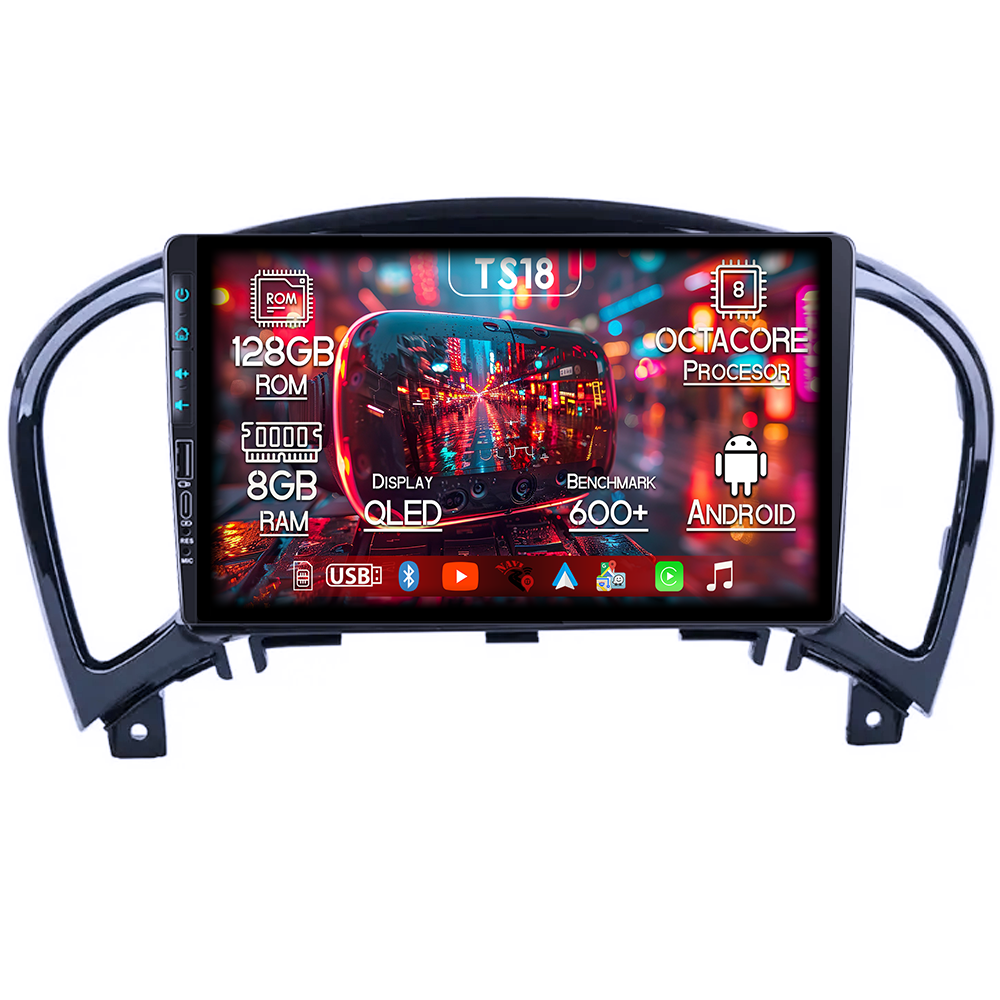Navigatie dedicata Nissan Juke 2010-2014, USB&Butoane fizice frontale, Platforma TS18, 9 Inch, 8GB RAM 128GB ROM, Octacore, Android 14, Android Auto&Carplay [1]