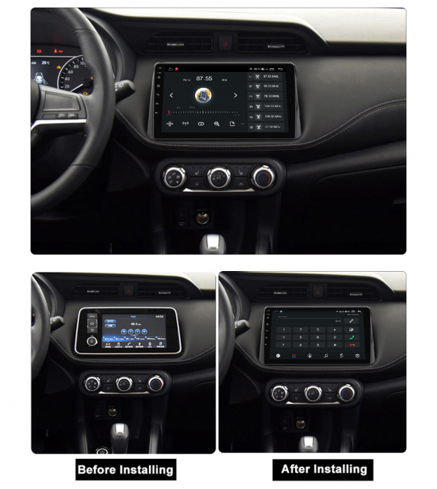 Navigatie dedicata Nissan Kicks 2016-2017, 4GB RAM 64GB ROM, Octacore, Android 13, Display QLED 9", DSP, Carplay, Android Auto, Internet, Youtube, Waze, WIFI, Bluetooth [5]