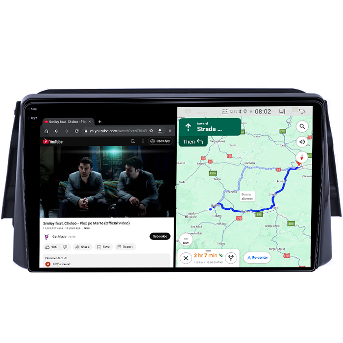 Navigatie dedicata Nissan Kicks 2016-2017, 4GB RAM 64GB ROM, Quad Core, Display 9" QLED 1K, Carplay, Android 14, Bluetooth, Magazin Play, Suport Camere AHD [4]