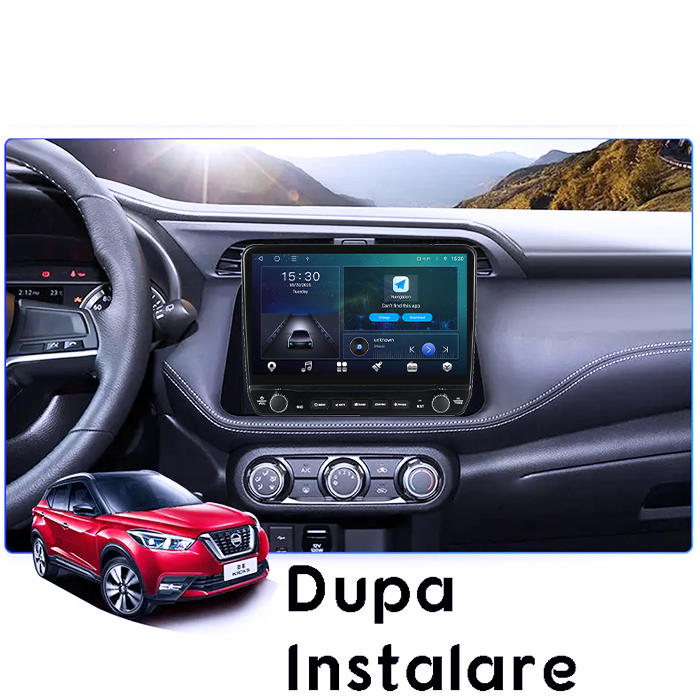 Navigatie dedicata Nissan Kicks Micra P15 2016-2020 Tesla cu butoane rotative model 2024, 4GB RAM 64GB ROM, Procesor Quadcore, Android 14, Display QLED 10", DSP, Carplay&Android Auto [4]