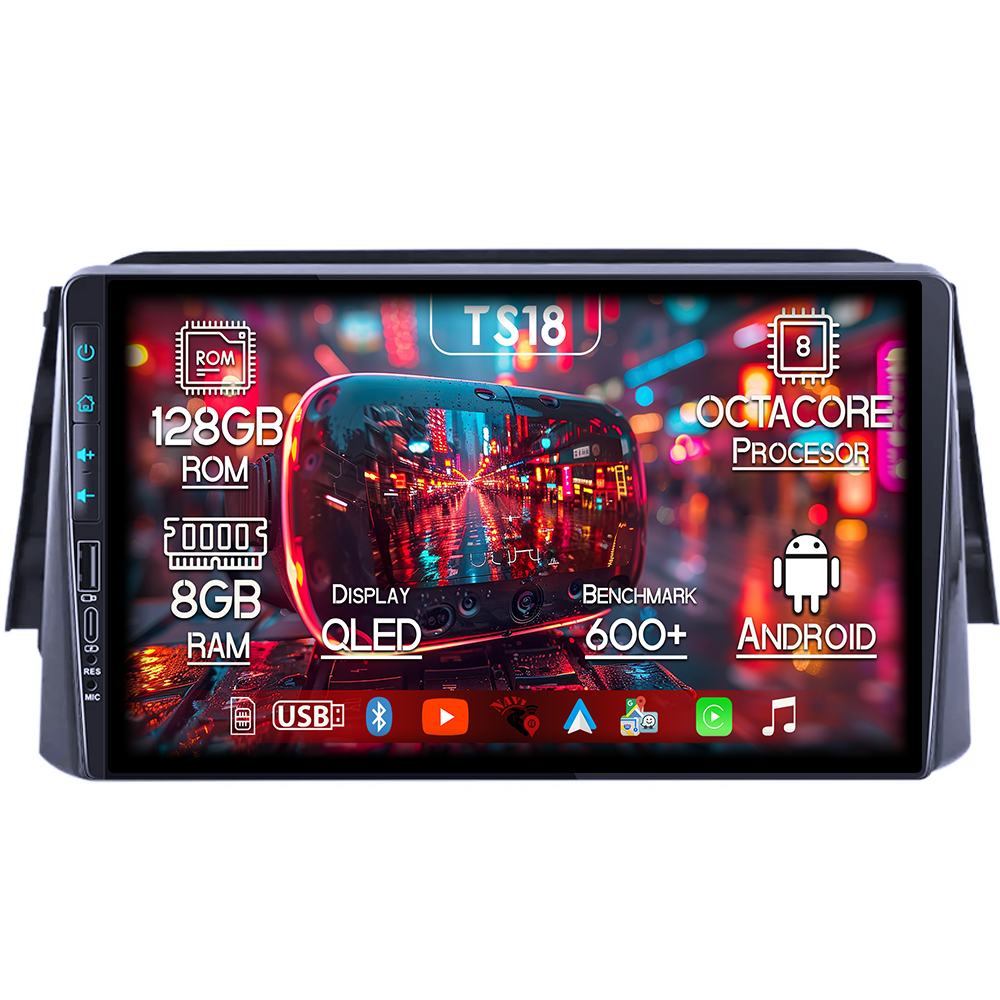 Navigatie dedicata Nissan Kicks 2016-2017, USB&Butoane fizice frontale, Platforma TS18, 9 Inch, 8GB RAM 128GB ROM, Octacore, Android 14, Android Auto&Carplay [1]